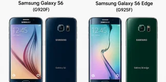 Diferenças entre o Samsung Galaxy S6 (G920F) e o Samsung Galaxy S6 Edge (G925F)