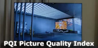 PQI Índice de qualidade de imagem da Samsung TV