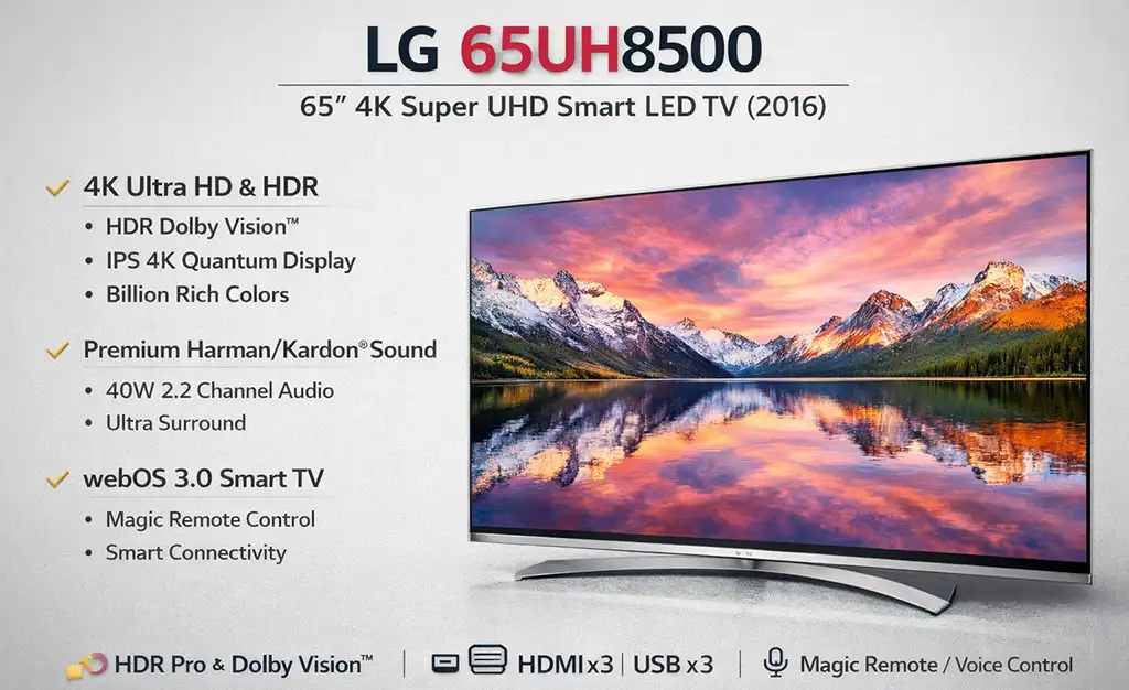 LG TV model 65UH8500