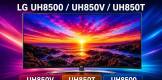 Configurações de imagem recomendadas para as TVs LG UH8500, UH850V e UH850T