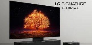 Resumo e especificações técnicas da TV LG SIGNATURE OLED65WXPUA