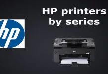 Linhas, séries e fabricantes de impressoras HP