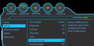 Configurações e modos no seu monitor Samsung