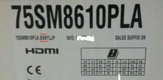 LG AEU, AEK TVs, o que significa