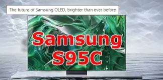 Especificações técnicas da Samsung S95B vs S95C OLED TVs