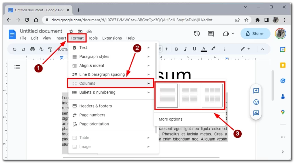 Como Adicionar Colunas No Google Docs Pt Tab Tv Com