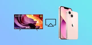 Como espelhar o iPhone no televisor Sony