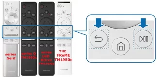 Controle remoto Samsung Smart TM1950c, TM1950a para TV 2019