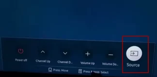 Como alterar a fonte de entrada no televisor Samsung sem controlo remoto