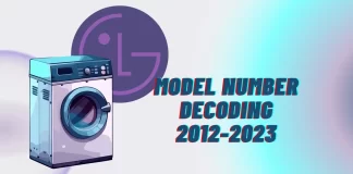 Descodificação do número de modelo da máquina de lavar roupa LG 2012-2023