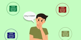 Porque é que o seu televisor não tem mais de 4 portas HDMI