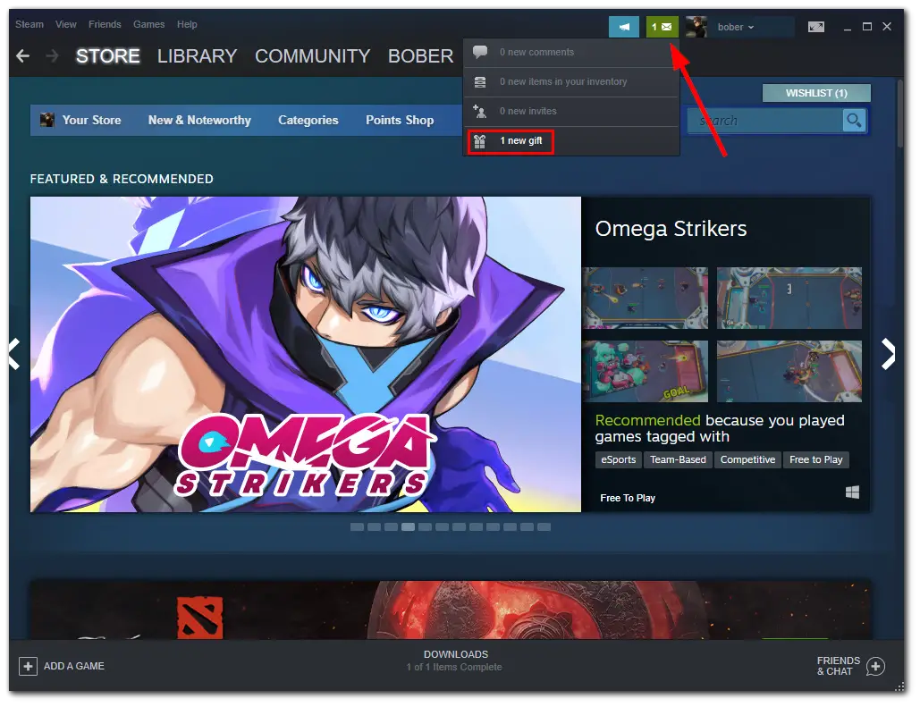 Como aceitar presentes no Steam