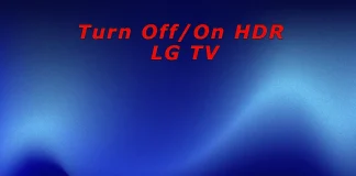 Como desligar/ligar o HDR em uma TV LG