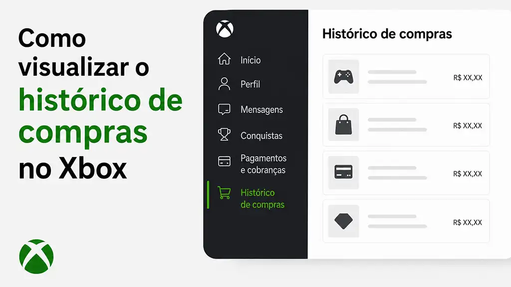 Como ver o histórico de compras no Xbox