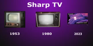 História das TVs Sharp de 1950 até hoje