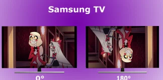 Como corrigir a tela invertida de uma TV Samsung