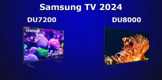 Diferenças entre Samsung TV DU8000 e DU7200 explicadas