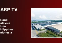 Quem fabrica as TVs Sharp e onde elas são produzidas?