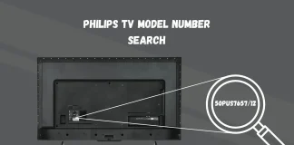 Encontre o número do modelo de sua TV Philips