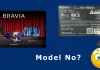 Pesquisa de número de modelo de TV Sony