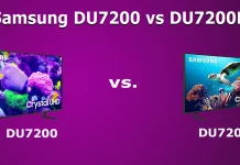 TV Samsung DU7200D vs DU7200