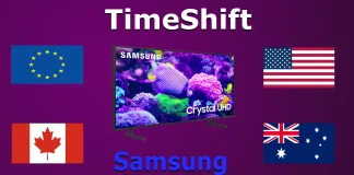 Países onde TimeShift e PVR funcionam em TVs Samsung