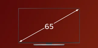 Dimensões da TV de 65 polegadas: Qual é a largura de uma TV de 65 polegadas?