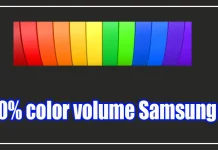 O significado de «100% de volume de cor» nas TVs Samsung QLED