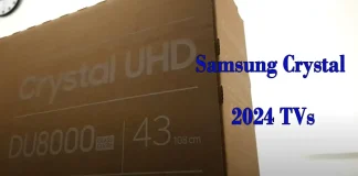 TVs Samsung Crystal série 2024, diferenças e comparação