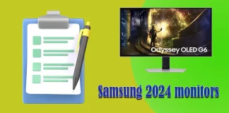 Lista de monitores Samsung 2024