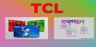 Número do modelo da TV TCL, 2015–2025, significado e decodificação