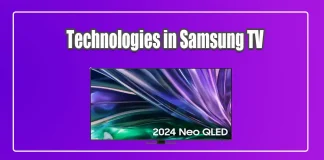 Tecnologias na TV Samsung, descrição breve