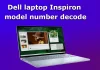 Explicação da decodificação do número do modelo dos notebooks Dell Inspiron (2010–2025)