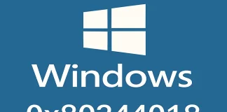 Como corrigir o erro de atualização do Windows 0x80244018