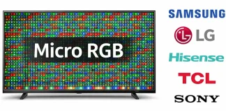 Televisores Micro RGB, RGB Evo e TCL Mini RGB