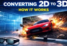 Conversão de 2D para 3D em televisores