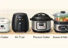 Como funcionam os eletrodomésticos de cozinha panela de arroz, fritadeira de ar, panela de pressão, vaporizador e multicooker