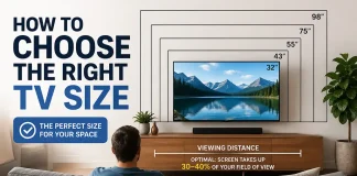 Como escolher o tamanho correto da TV