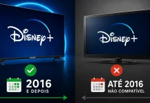 Lista de TVs Samsung compatíveis com Disney+