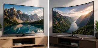 TVs planos e curvos: diferenças entre eles