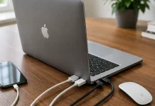 Descrição das portas dos notebooks Apple MacBook