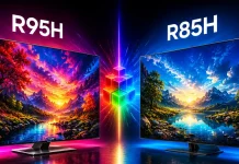 TVs Samsung com tecnologia Micro RGB, R95H vs R85H