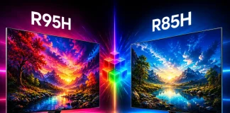 TVs Samsung com tecnologia Micro RGB, R95H vs R85H