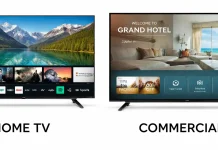 Televisores comerciais e televisores domésticos, qual é a diferença?
