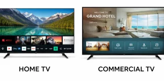 Televisores comerciais e televisores domésticos, qual é a diferença?