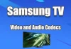 Formatos e codecs de vídeo e áudio compatíveis com TVs Samsung