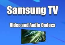 Formatos e codecs de vídeo e áudio compatíveis com TVs Samsung