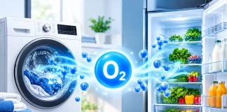 O que é Active Oxygen em máquinas de lavar e geladeiras?