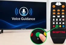 Como ativar ou desativar o Voice Guidance em uma TV Sceptre