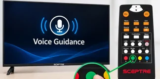 Como ativar ou desativar o Voice Guidance em uma TV Sceptre